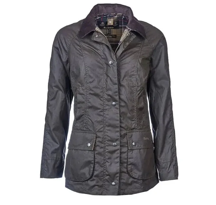 Barbour Womens Classic Beadnell Wax Jacket Olive