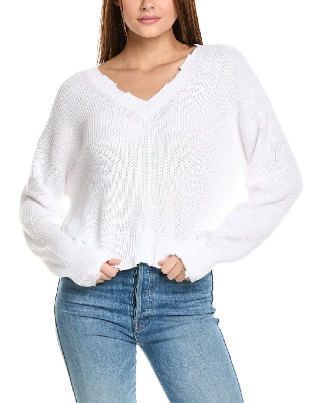 525 America Distressed V-Neck Pullover