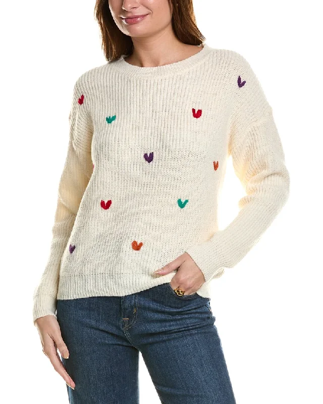 ANNA KAY Coeurs Brodres Cashmere-Blend Sweater