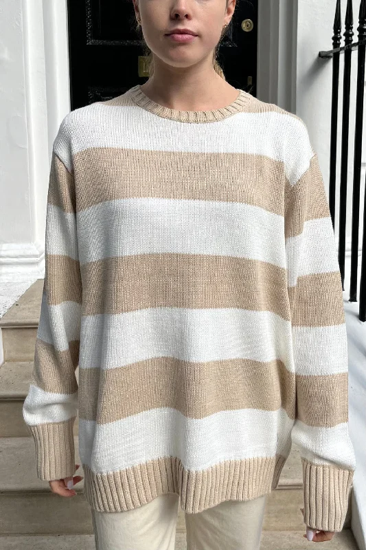 Latte Ivory Stripes