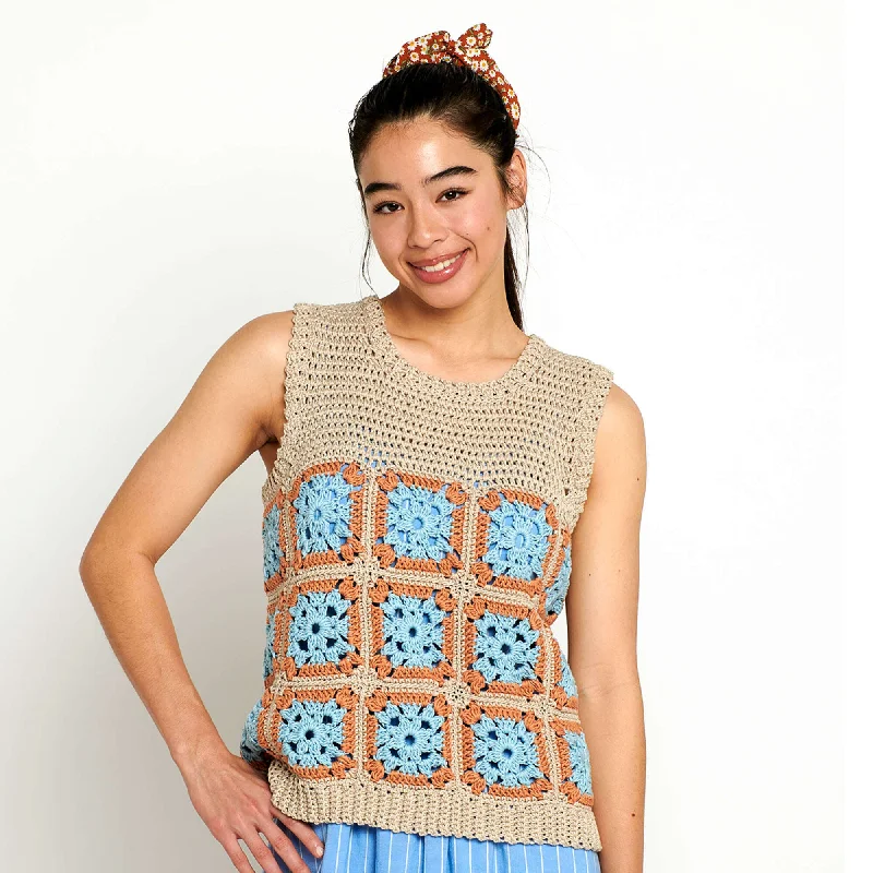 Free Granny Square Crochet Top Pattern