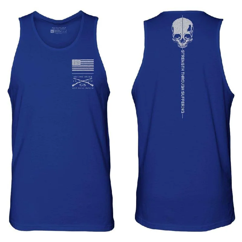 Men's Strength Through Suffering Tank - Royal