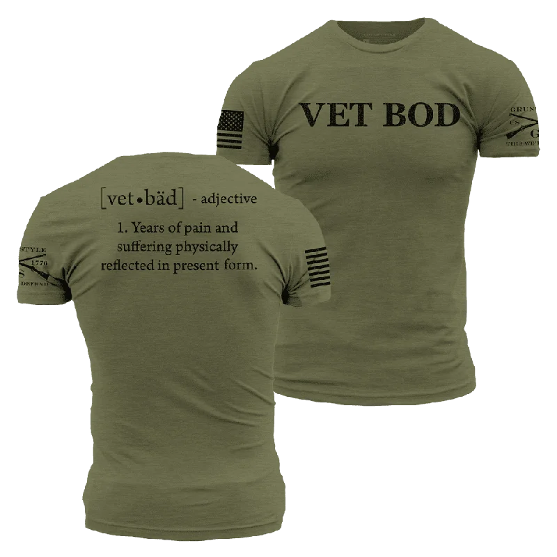 Vet Bod T-Shirt - Military Green