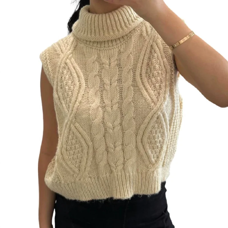 Your Favorite Sweater Vest In Cream