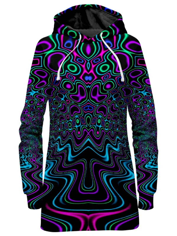 Fractal River Hoodie Dress