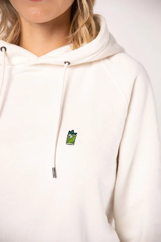 Gin Basil Smash | Bestickter Bio-Baumwoll Frauen Hoodie