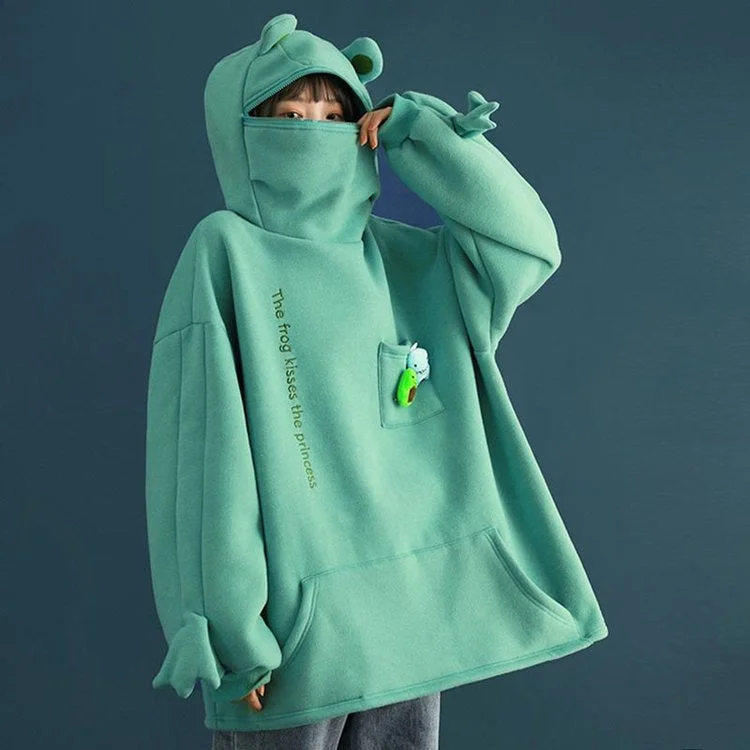 Kawaii Frog Prince Hoodie: A Fairytale Fashion Delight