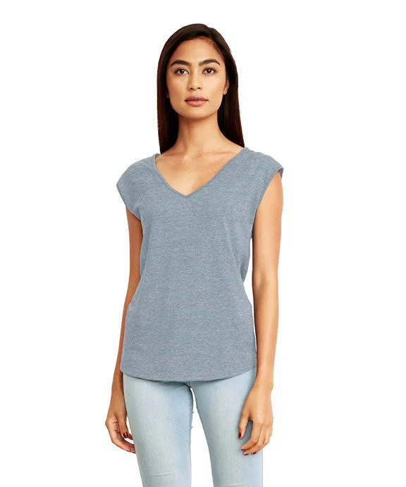 N5040 - Next Level Ladies Festival Sleeveless V-Neck Tee | Stonewash Denim