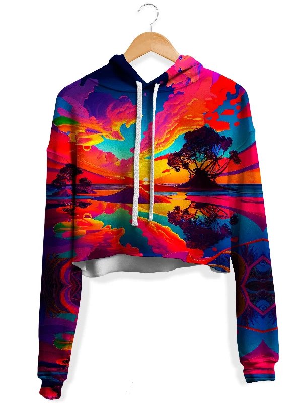 Paradiso Fleece Crop Hoodie