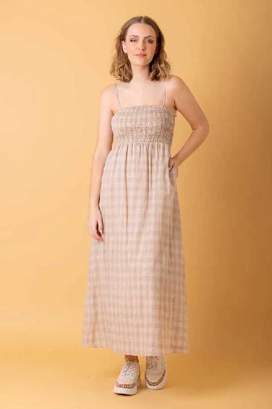 Azelea Maxi Dress Check