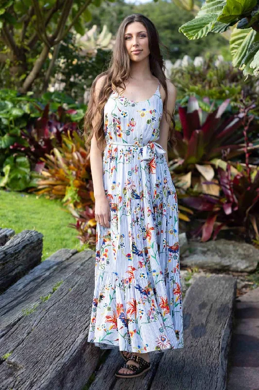 Remmie Maxi Dress Stripe Floral