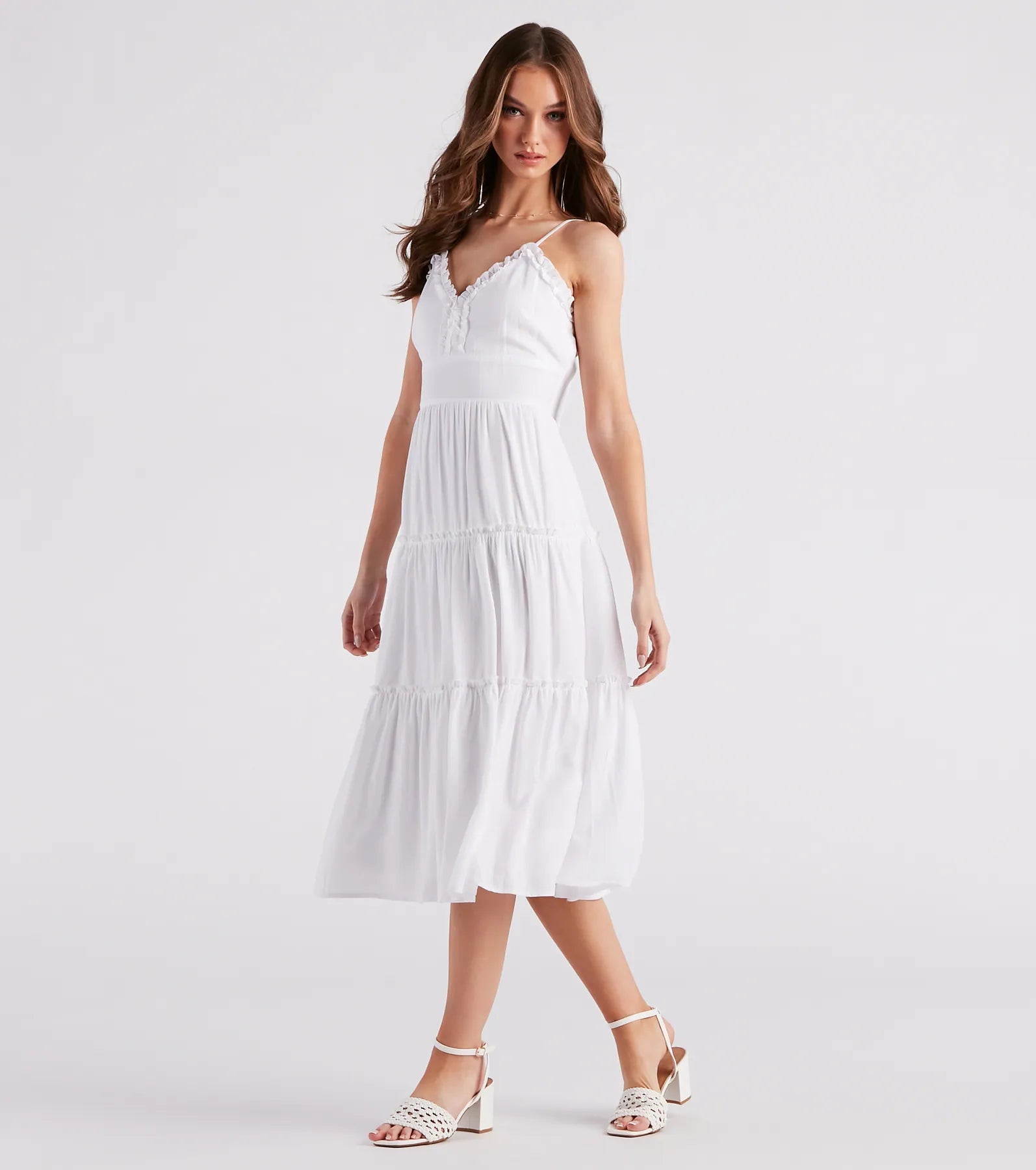 Sunshine On My Mind Linen Midi Dress