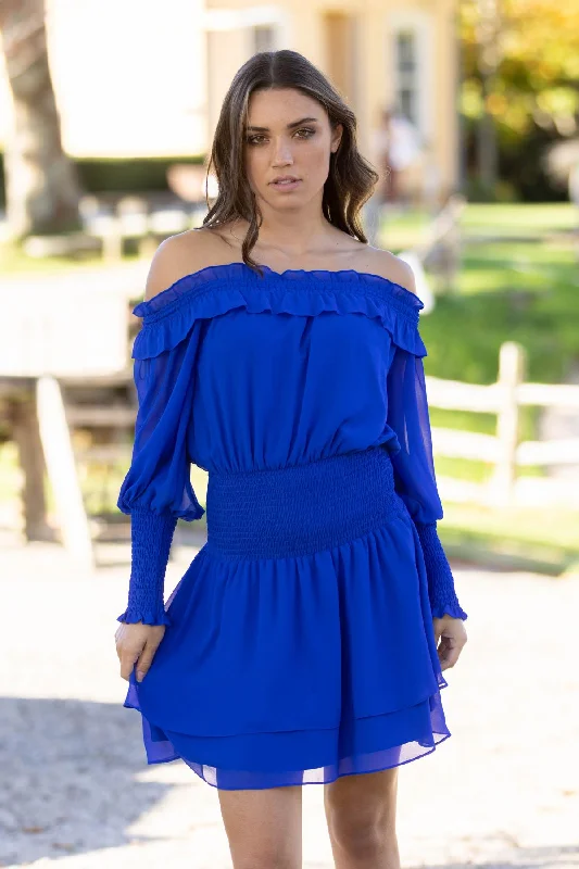 Alma Mini Dress Royal Blue