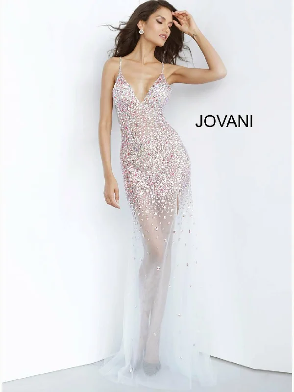 Jovani 02047 Prom Long Beaded Sexy Formal Dress