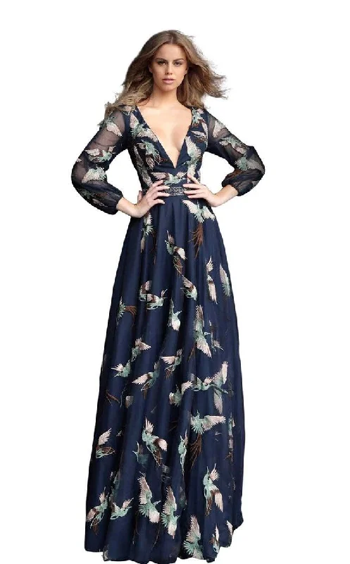 Jovani 55717 Formal Long Print Dress