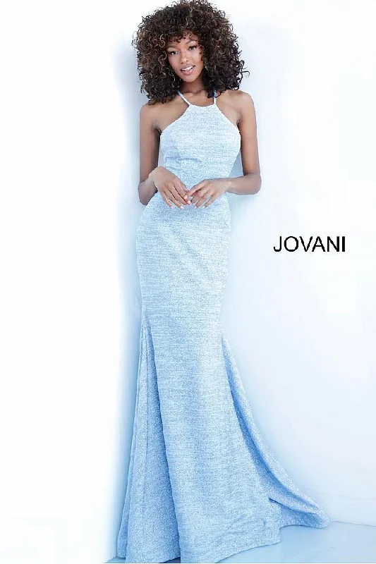 Jovani 1139 Prom Long Glitter Halter Formal Dress