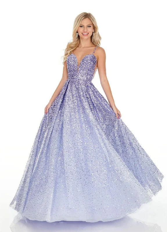 Rachel Allan Long Sparkling Prom Dress Ball Gown