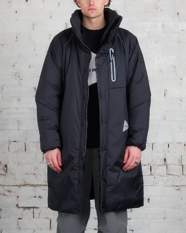 and wander Primaloft Black Ripstop Coat Black