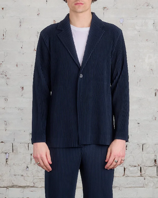 Issey Miyake Homme Plisse Basics Blazer Navy