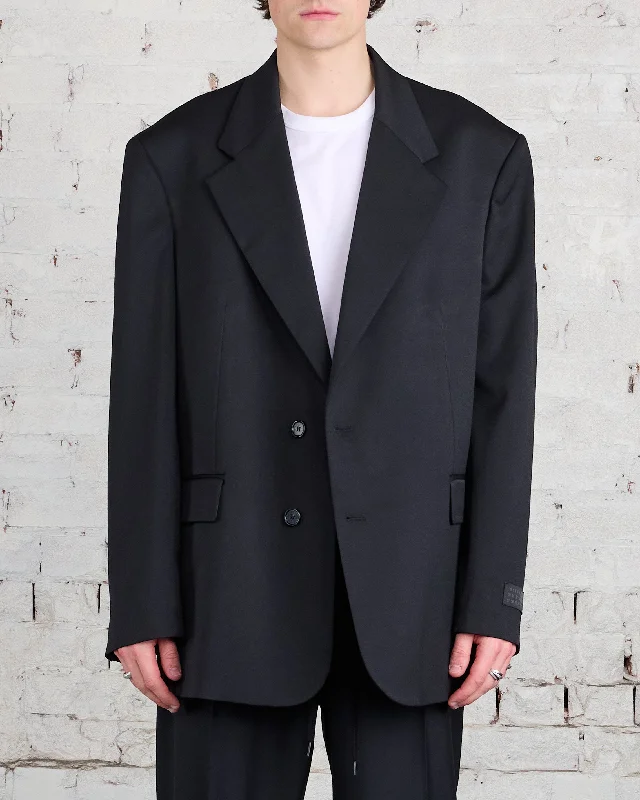 MM6 Maison Margiela Poly Wool Blazer Black