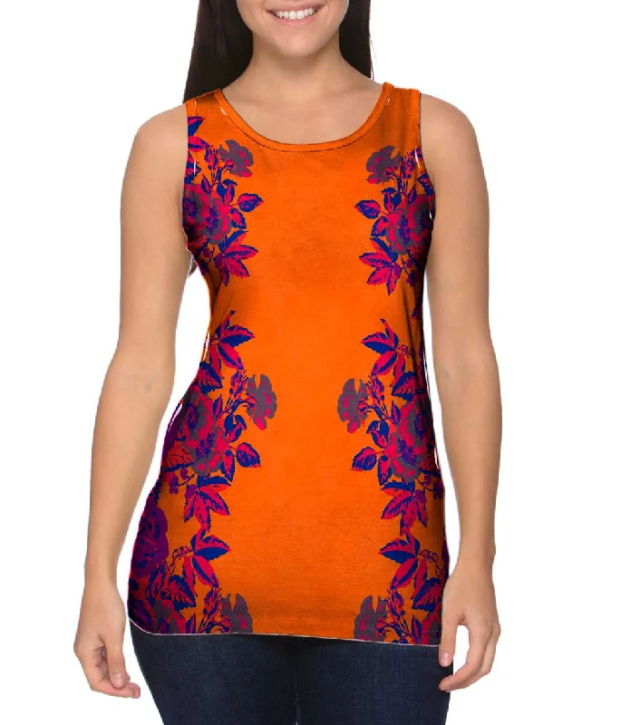 Floral Print Orange