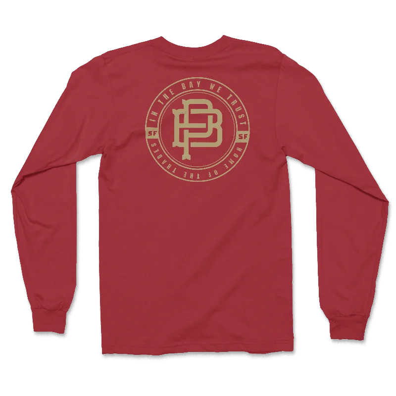 Gameday Long Sleeve Tee, Red