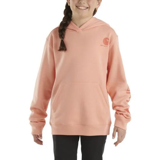 Youth  Long-Sleeve Graphic Sweatshirt - Peach Amber