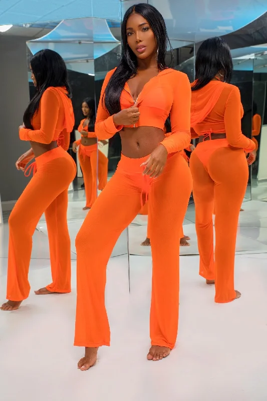 The Island Ting Sheer Cover Up (Orange)